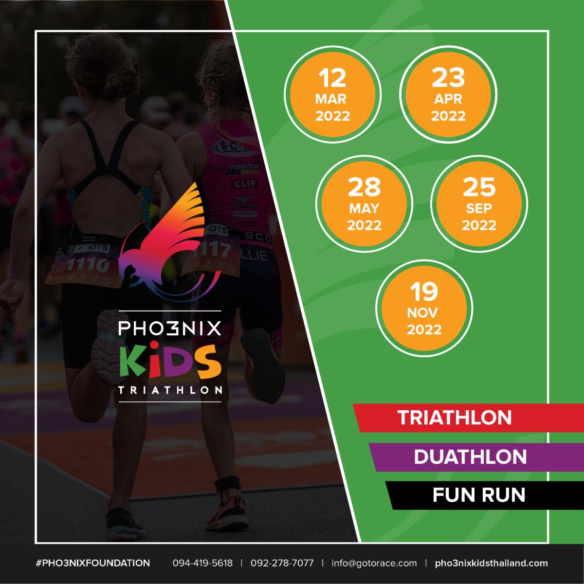 Less than a month until the first ever Pho3nix Kids Triathlon in Asia – Don’t miss it!
