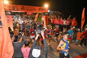 Night start of The North Face 100 Thailand race