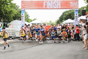 Kids running start Patana Fun Run