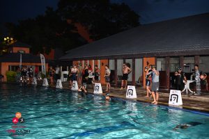 Triathlon swim start pool TriDash Thailand